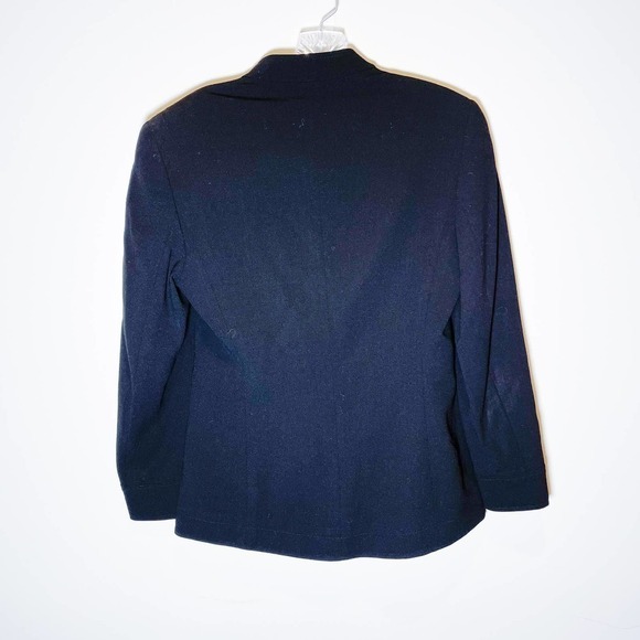 Escada Concealed Wool 3-Button Blazer Black SZ34 - Picture 2 of 8